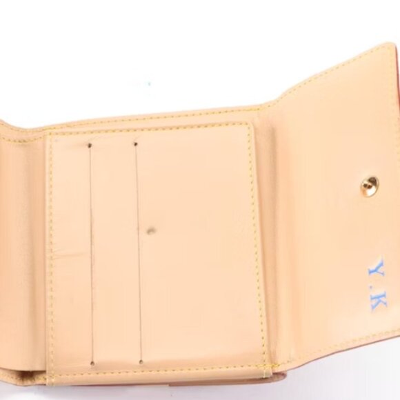 LOUIS VUITTON TAKASHI MURAKAMI WHITE MONOGRAM MULTICOLORE ELISE WALLET - Picture 9 of 17